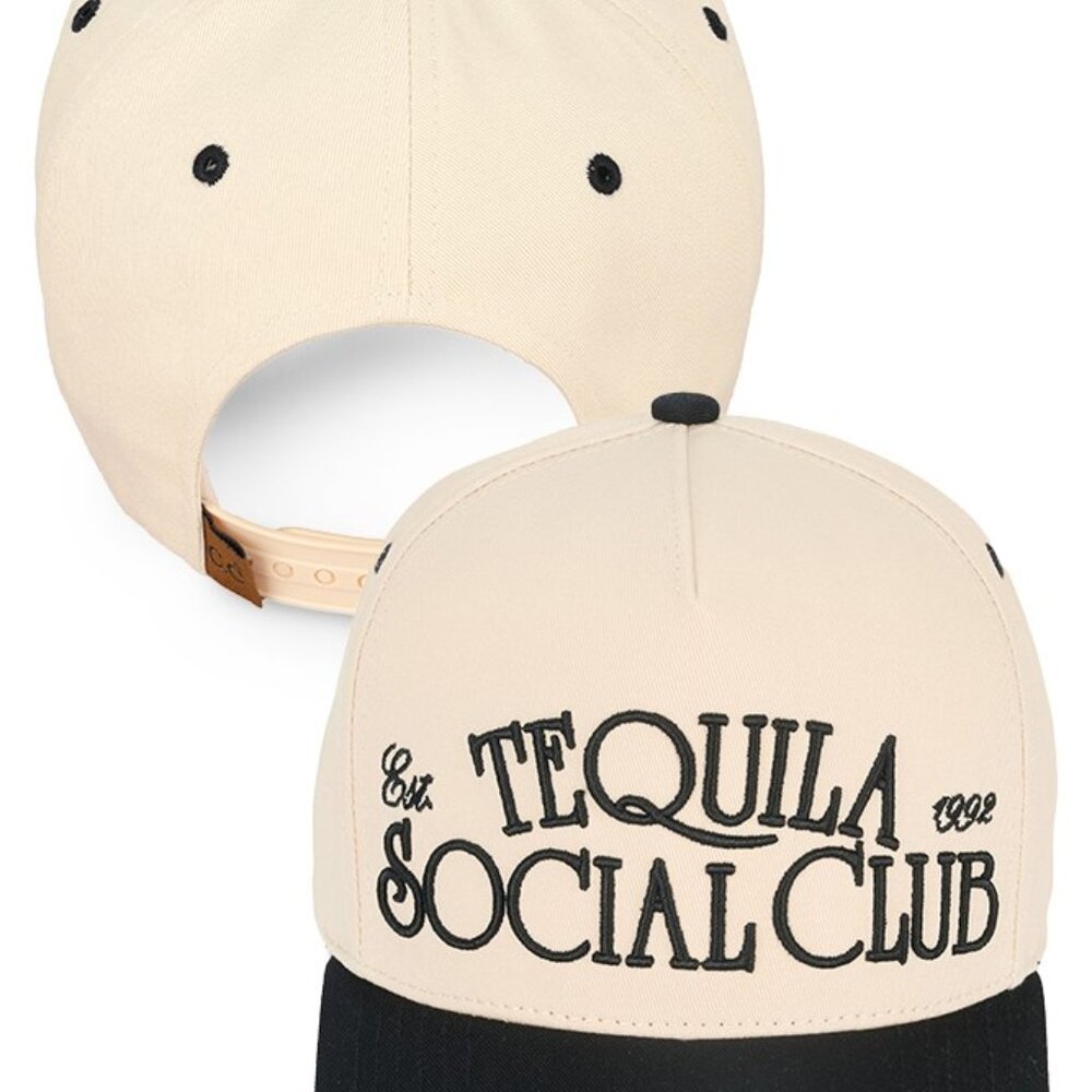 Tequila Social Club Embroidered Two Tone Baseball Trucker Cap Snapback